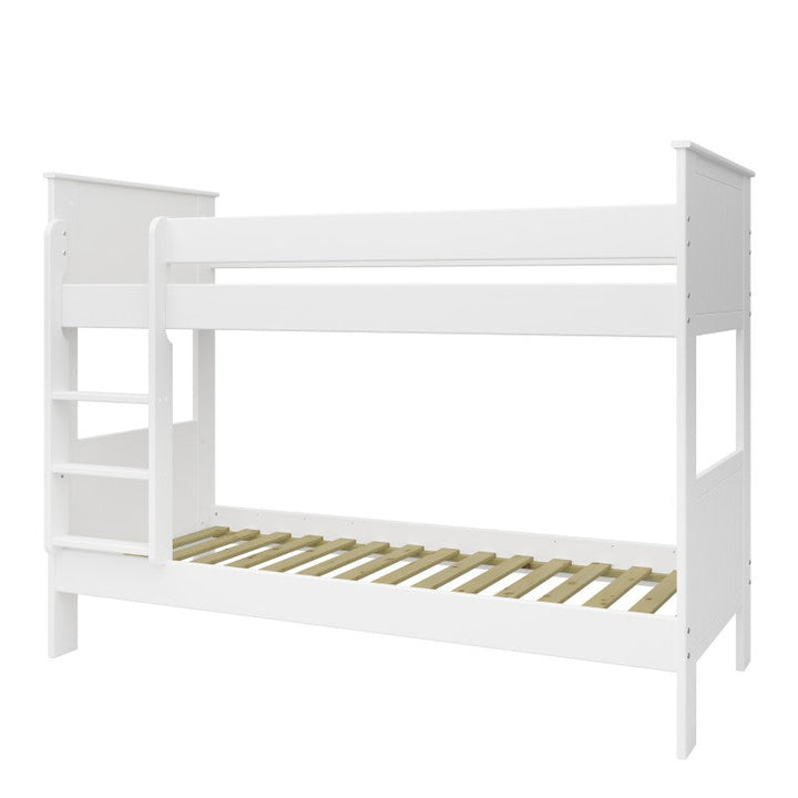 Alba Bunk Bed - White - The Furniture Mega Store