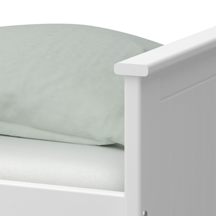 Alba Single Over Double Bunk Bed - White - Interior Envy