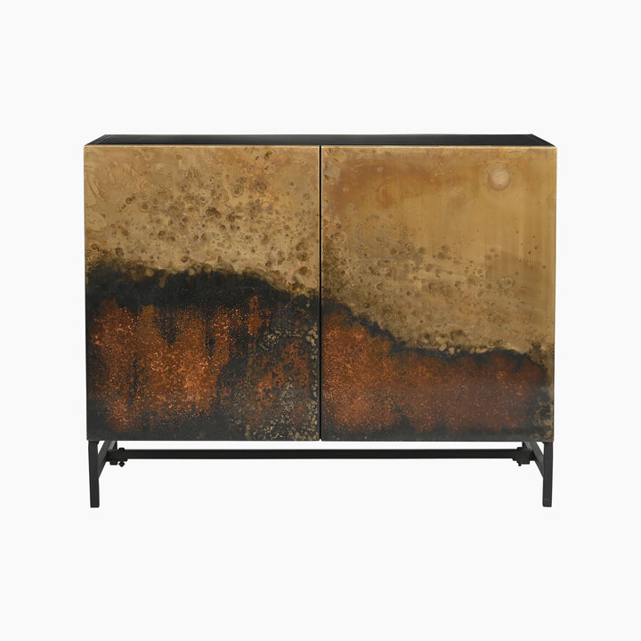 Galaxy Two Door Iron Cabinet Sideboard