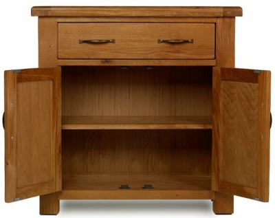 Earlswood Oak Petite 1 Drawer Sideboard - The Furniture Mega Store