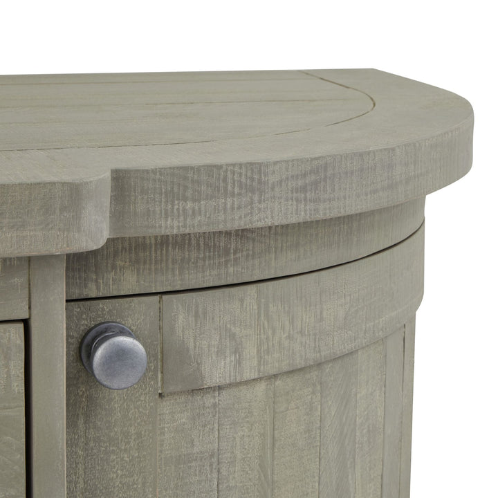 Saltaire Collection 4 Door 1 Drawer Curved Sideboard - The Furniture Mega Store