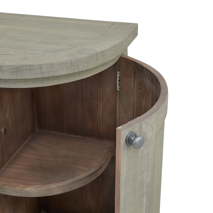 Saltaire Collection 4 Door 1 Drawer Curved Sideboard - The Furniture Mega Store