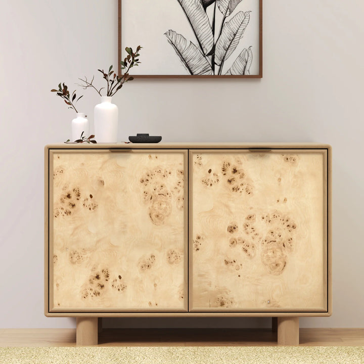 Urban Burl Two Door Cabinet  Mango Wood- Natural