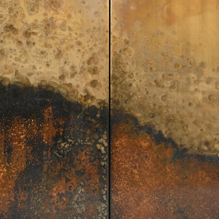 Galaxy Two Door Iron Cabinet Sideboard