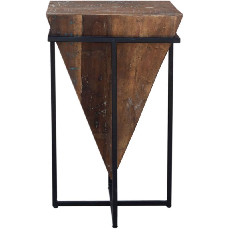 Modern Reclaimed Industrial Large Side Table - 438A - The Furniture Mega Store