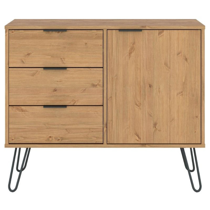 Augusta Pine Small Sideboard with Hairpin Legs - The Furniture Mega Store