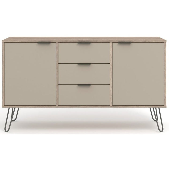 Augusta Driftwood Medium Sideboard with Hairpin Legs - The Furniture Mega Store