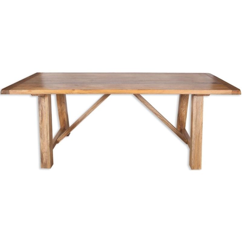 Bombay Mango Wood Medium Dining Table - The Furniture Mega Store