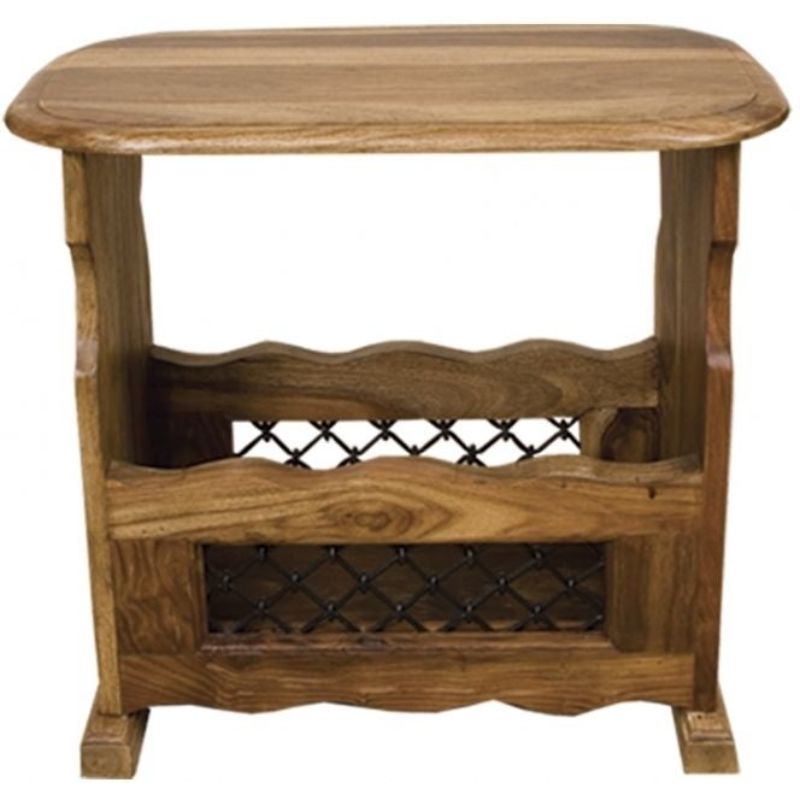 Thacket Sheesham Magazine Rack - The Furniture Mega Store