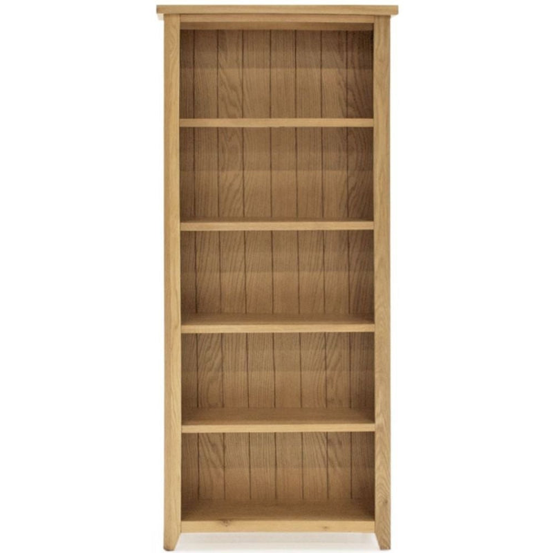 Vida Living Ramore Oak Tall Large Bookcase - The Furniture Mega Store