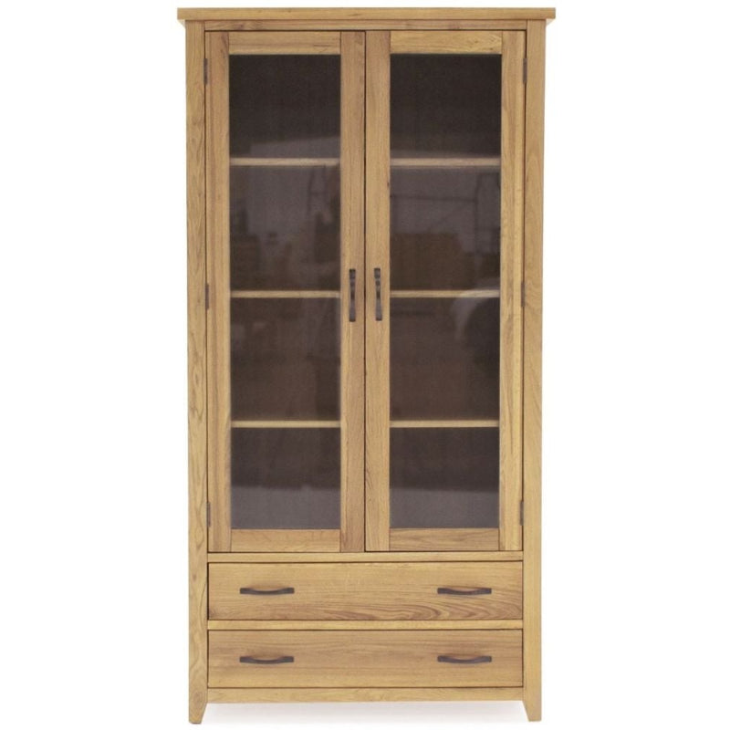 Vida Living Ramore Oak Display Cabinet - The Furniture Mega Store
