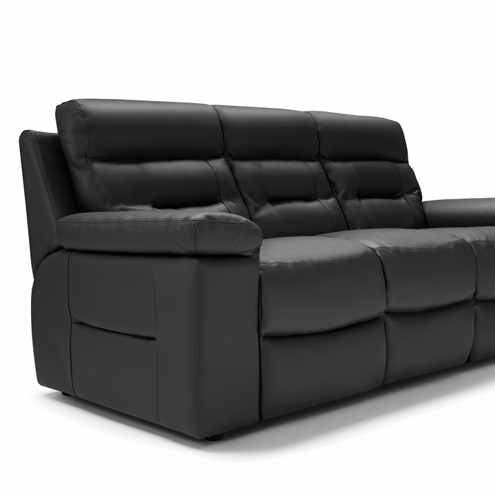 Amalfi Full Grain Italian Leather Sofa & Armchair Collection - Choice Of Colours - The Furniture Mega Store