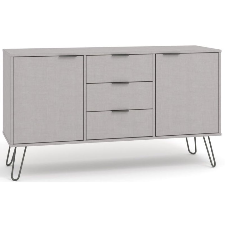 Augusta Grey Wide Sideboard with Hairpin Legs - The Furniture Mega Store