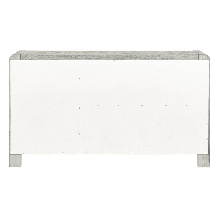 Flora Grey Washed Oak Sideboard, 140cm W with 2 Doors and 3 Drawers - The Furniture Mega Store