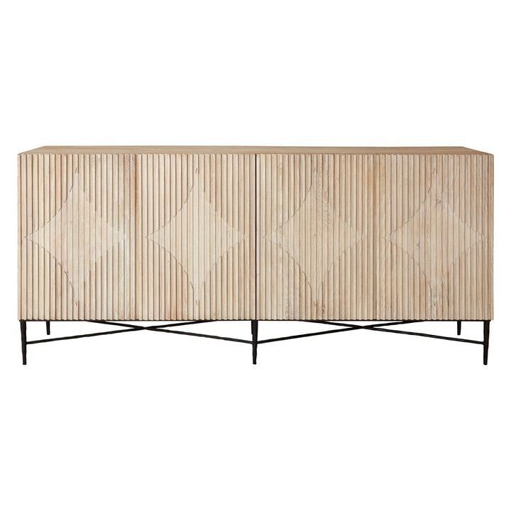 Kyra Large Elm Wood Sideboard - The Furniture Mega Store