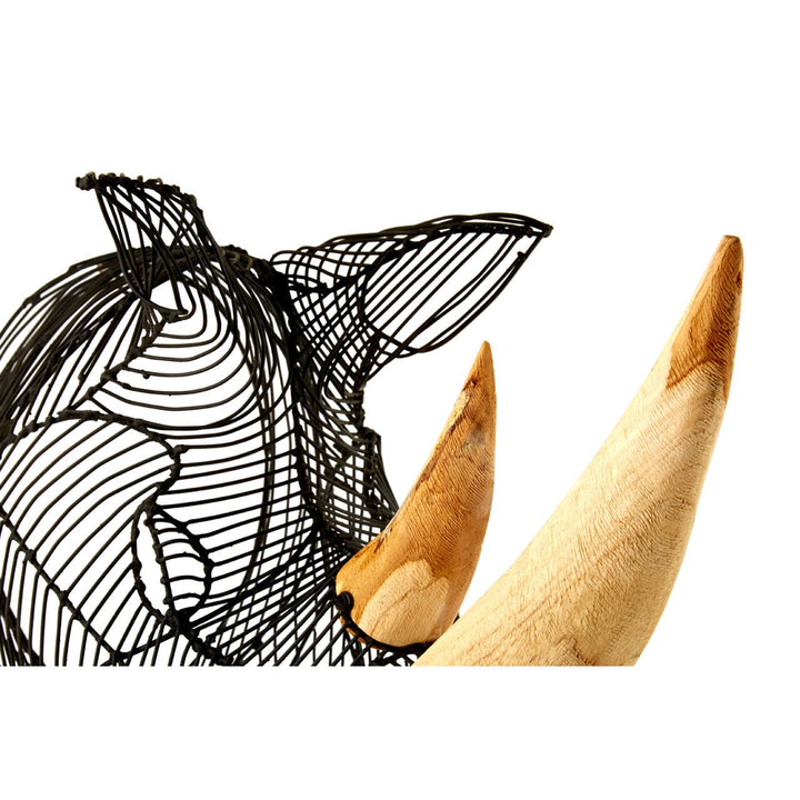 Zania Large Rhino Head Sculpture - The Furniture Mega Store