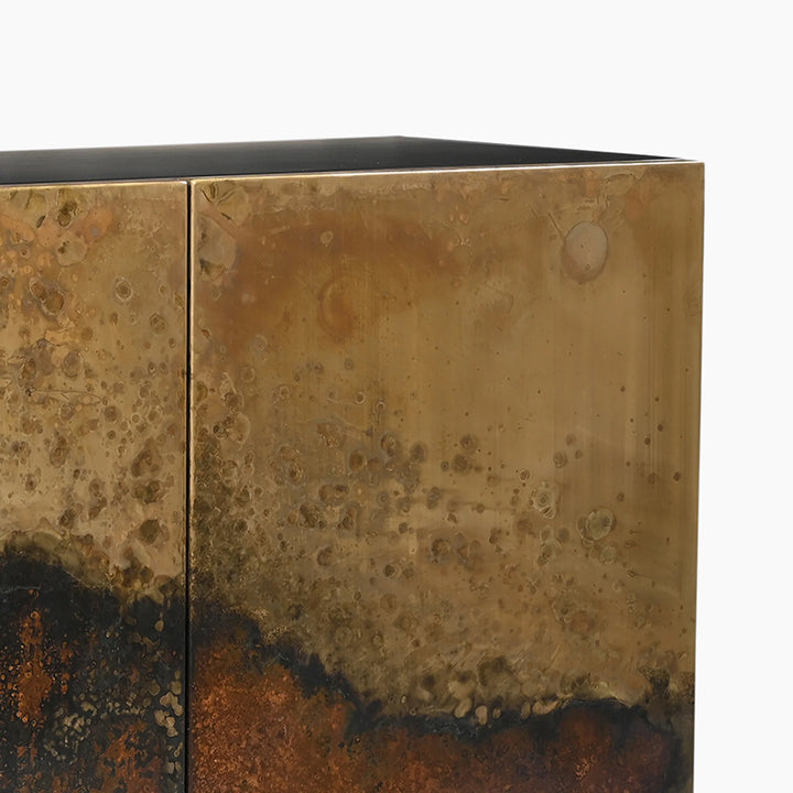 Galaxy Two Door Iron Cabinet Sideboard