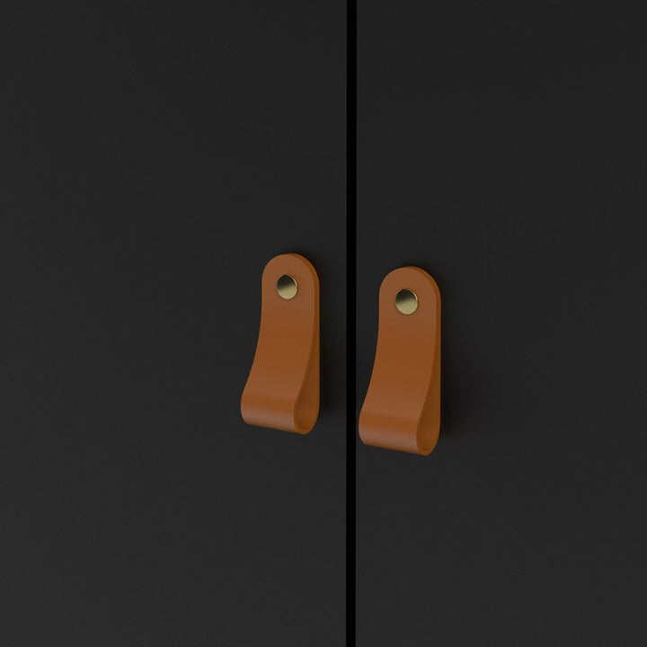 Barcelona 2 Door 1 Drawer Compact Sideboard - Matt Black - The Furniture Mega Store