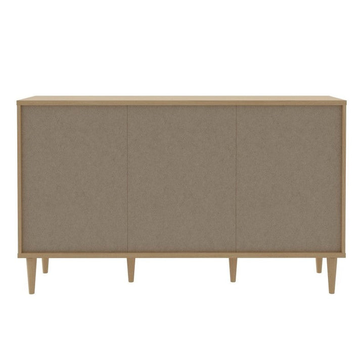 Camila Rattan 3 Door Sideboard - Due In Stock Around 25/10-2023 - The Furniture Mega Store