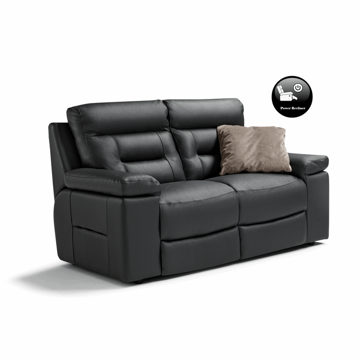 Amalfi Full Grain Italian Leather Recliner Sofa Collection - Choice Of Power Or Manual Recline - The Furniture Mega Store