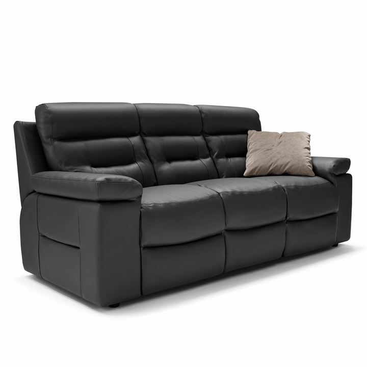 Amalfi Full Grain Italian Leather Sofa & Armchair Collection - Choice Of Colours - The Furniture Mega Store