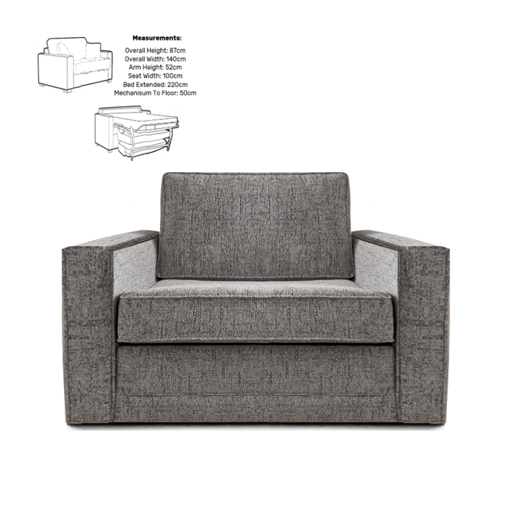 Amy Sofa Bed - Choice Of Sizes, Mattress & Fabrics - Interior Envy