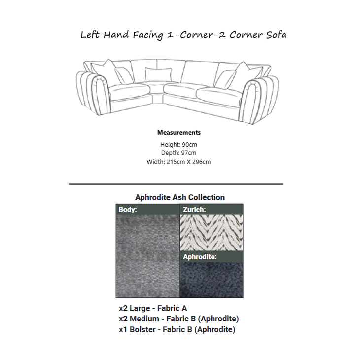 Alana Modular Corner Sofa - Choice Of Sizes & Fabrics - Interior Envy