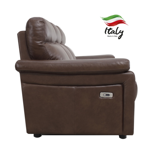 Aliano Luxury Italian Leather Power Recliner Armchair - The Furniture Mega Store