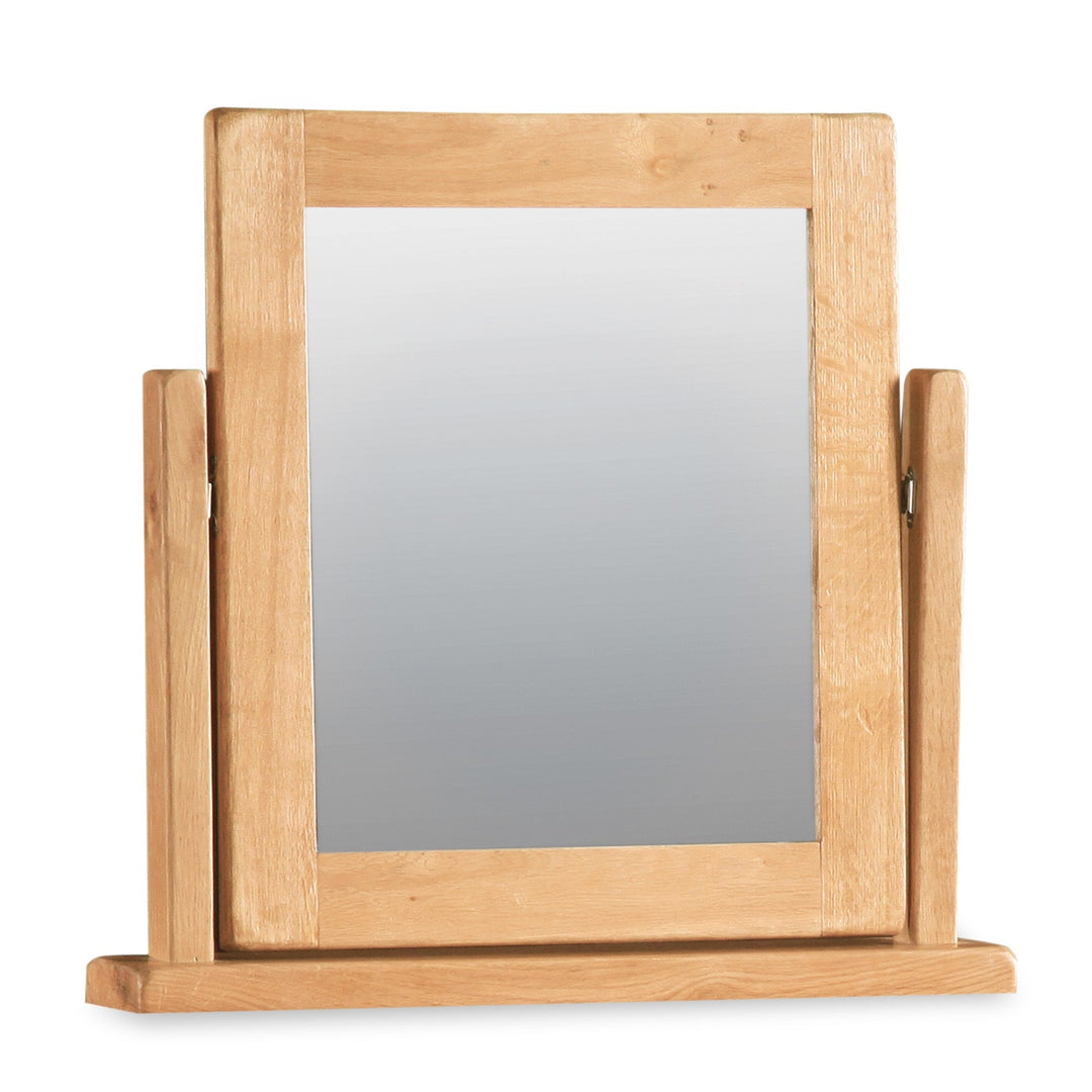 Sailsbury Solid Oak Vanity Mirror - The Furniture Mega Store