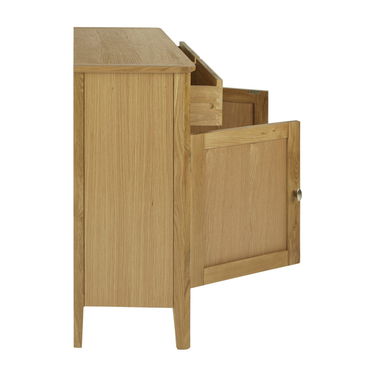 Bath Oak 2 Doors & 2 Drawers Small Sideboard - The Furniture Mega Store