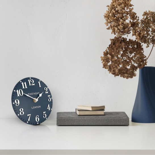 Allure Mantel Clock - Ink Blue - Interior Envy