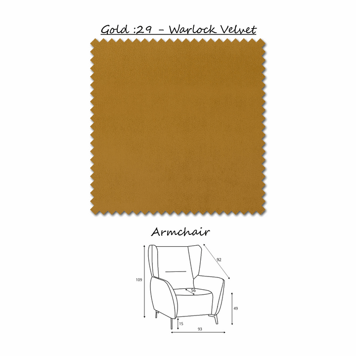 Alma Sofa, Armchair & Footstool Collection - Choice Of Fabrics - The Furniture Mega Store