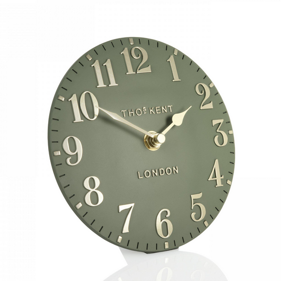 Allure Mantel Clock - Lichen Green - Interior Envy
