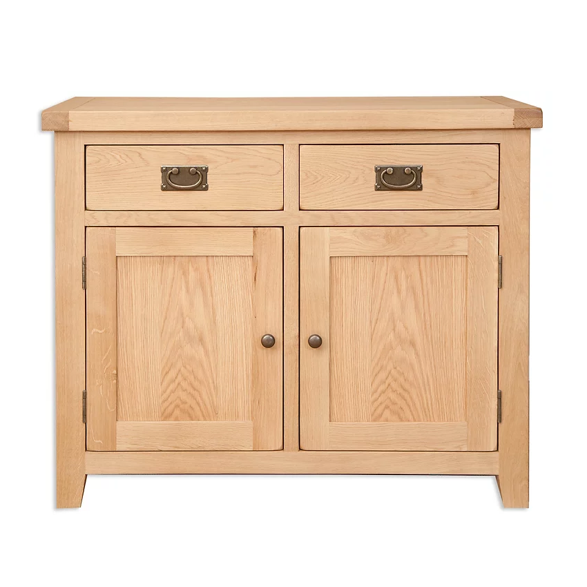Wiltshire Natural Oak 2 Door 2 Drawer Medium Sideboard - The Furniture Mega Store