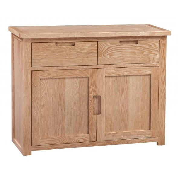 Romsey Solid Oak 2 Drawer 2 Door Medium Sideboard - The Furniture Mega Store