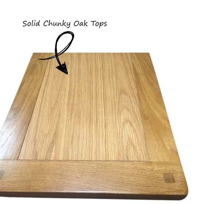 St.Ives White Painted & Oak 2 Door 1 Drawer Hall Cabinet - The Furniture Mega Store