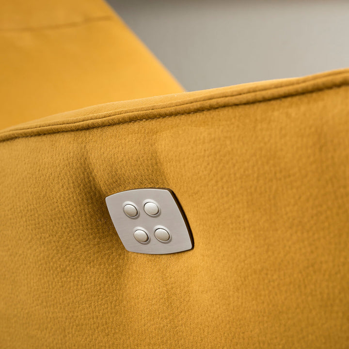 Scott Leather Recliner Swivel Chair - Choice Of Size & Power Or Manual Recliner - The Furniture Mega Store