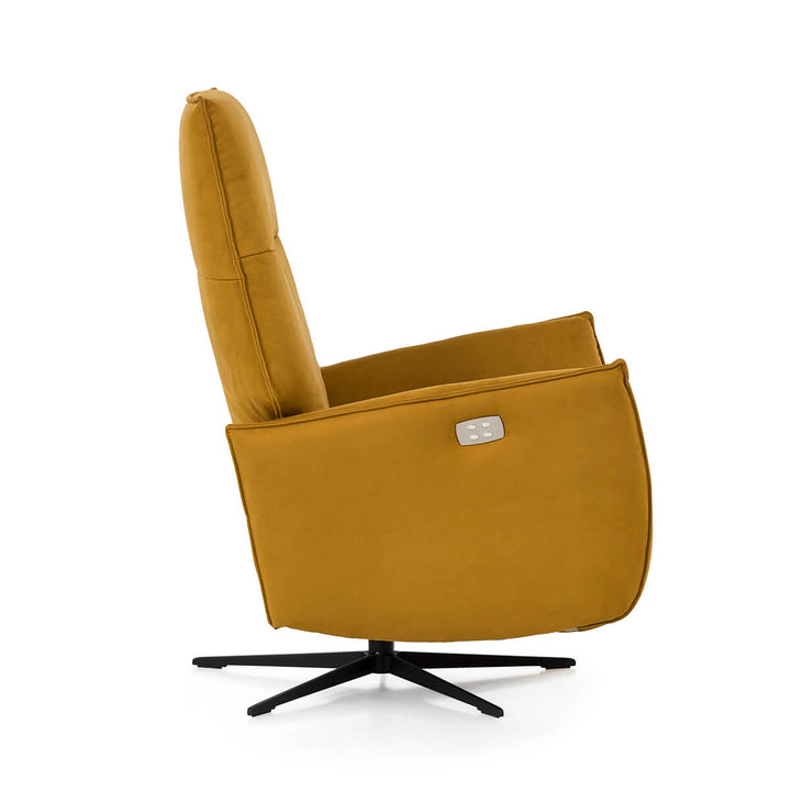 Scott Leather Recliner Swivel Chair - Choice Of Size & Power Or Manual Recliner - The Furniture Mega Store