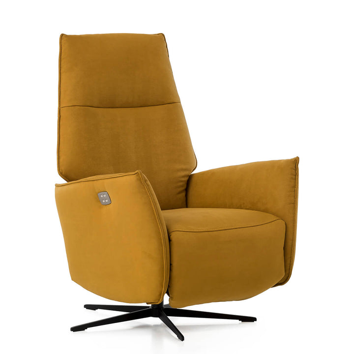 Scott Leather Recliner Swivel Chair - Choice Of Size & Power Or Manual Recliner - The Furniture Mega Store