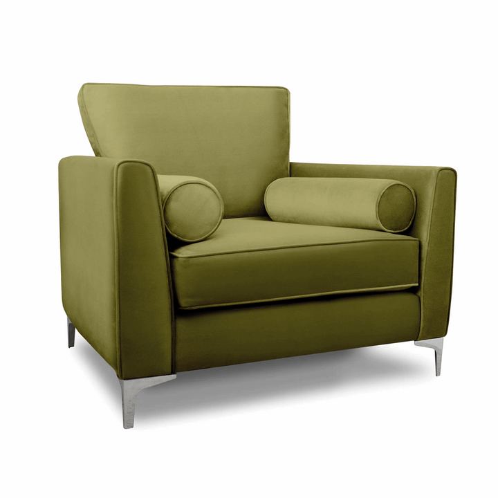 Alena Velvet Chair Collection - Choice Of Sizes & Colours - The Furniture Mega Store