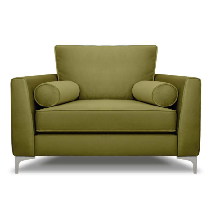 Alena Velvet Chair Collection - Choice Of Sizes & Colours - The Furniture Mega Store