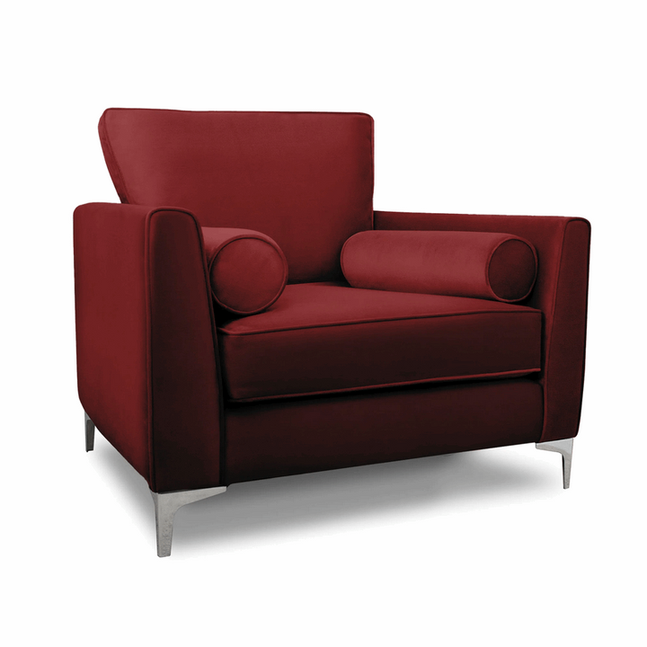 Alena Velvet Chair Collection - Choice Of Sizes & Colours - The Furniture Mega Store