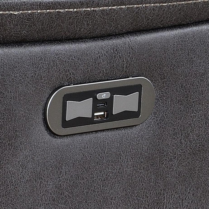 Tech Smart Power Recliner Corner Sofa - Usb + Wireless Charging, Bluetooth Speakers & Cooling/Heating Drinks Holders - Interior Envy