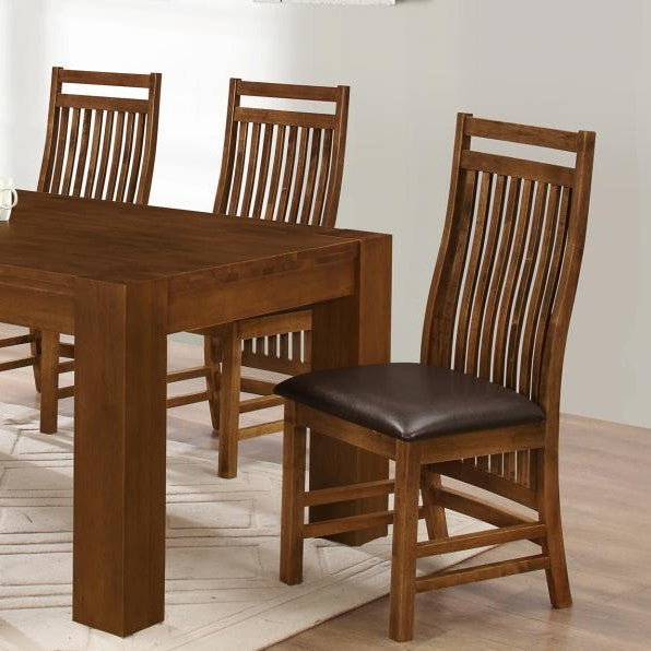 Yaxley Rustic Oak 1.8 Dining Table & 6 Chairs Set - The Furniture Mega Store