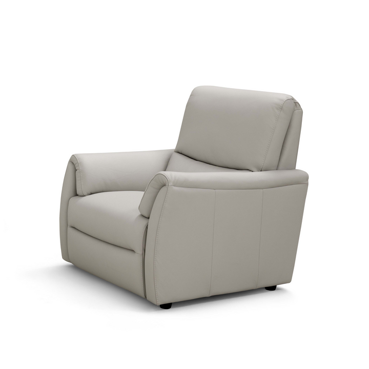 Ziwa Italian Leather Power Recliner Armchair - Choice Of Leather Colours - The Furniture Mega Store