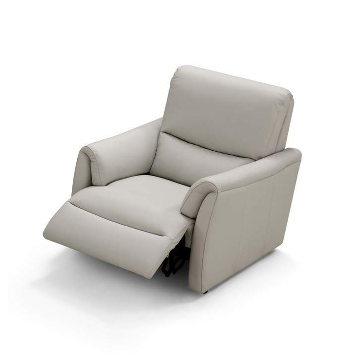 Ziwa Italian Leather Power Recliner Armchair - Choice Of Leather Colours - The Furniture Mega Store