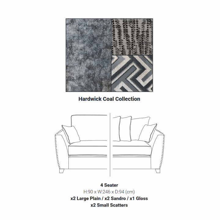 Amora Fabric Sofa & Armchair Collection - The Furniture Mega Store