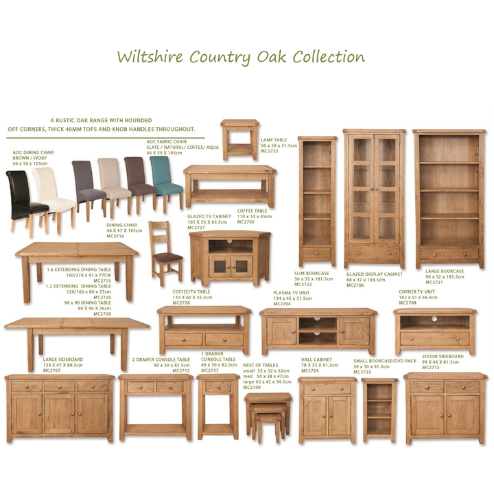 Wiltshire Country Oak 3 Door 3 Drawer Large Sideboard - The Furniture Mega Store
