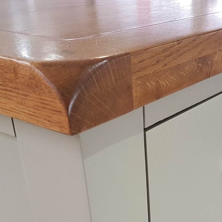 St.Ives French Grey & Oak 3 Door 3 Drawer Large Sideboard - The Furniture Mega Store