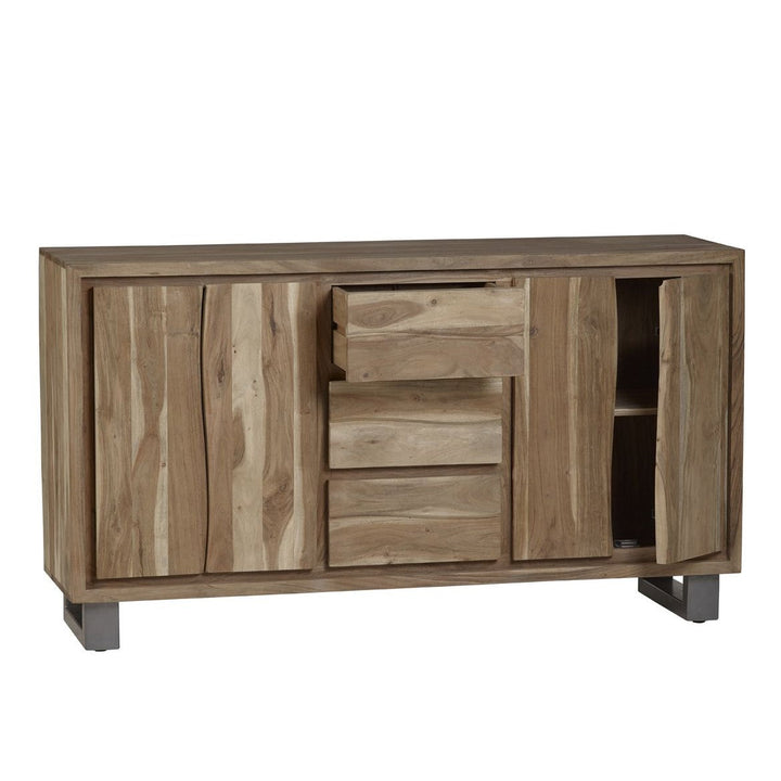 Prague Live Edge Extra Large 2 Door 3 Drawer Sideboard - The Furniture Mega Store